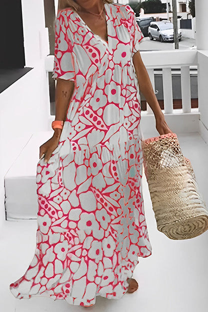 LM | FLORAL PRINT VACATION MIDI DRESS