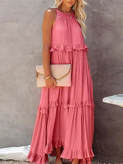 LM | Effortless Ruffle Maxi Dress