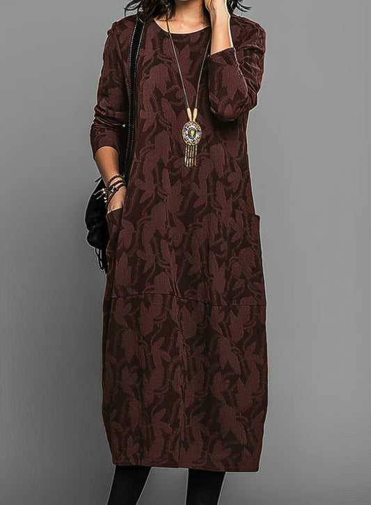 LM | Elegant floral midi dress