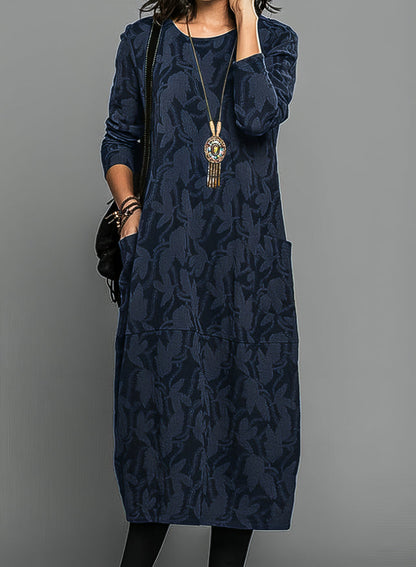 LM | Elegant floral midi dress