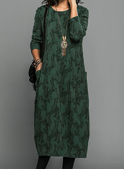 LM | Elegant floral midi dress