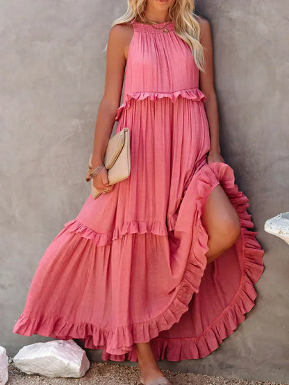 LM | Effortless Ruffle Maxi Dress