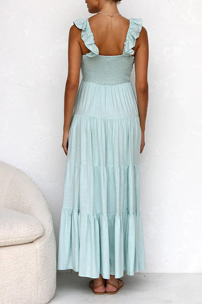 LM | Linen sleeveless maxi dress