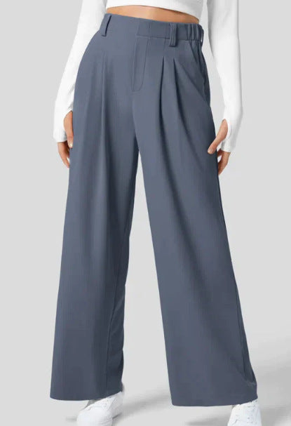 LM | High-waisted straight-leg pants for women