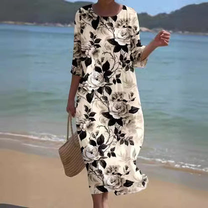 TS | Maxi dress with floral pattern