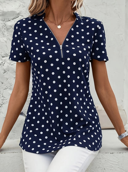 LM | zipper and short sleeves