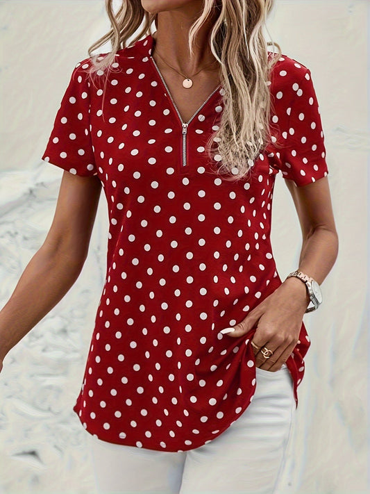 LM | zipper and short sleeves