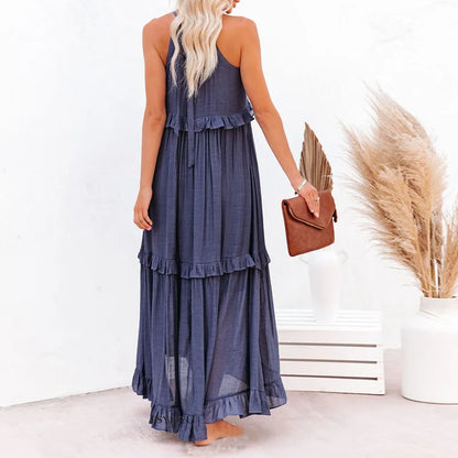 LM | Effortless Ruffle Maxi Dress