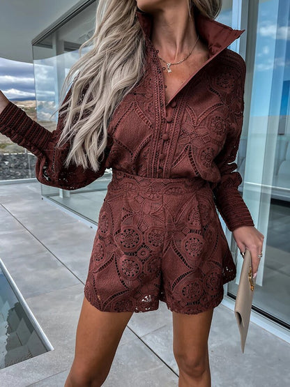 LM | Lace romper dress