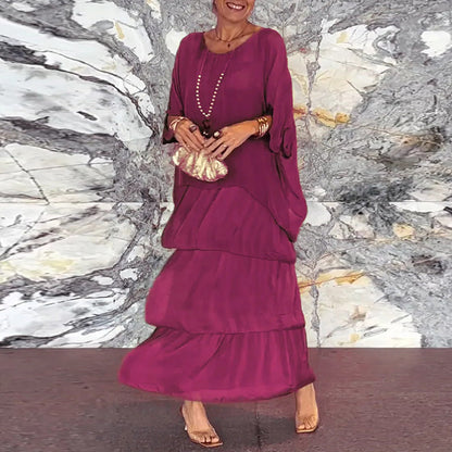 LM | Flowing maxi dress in a layered look