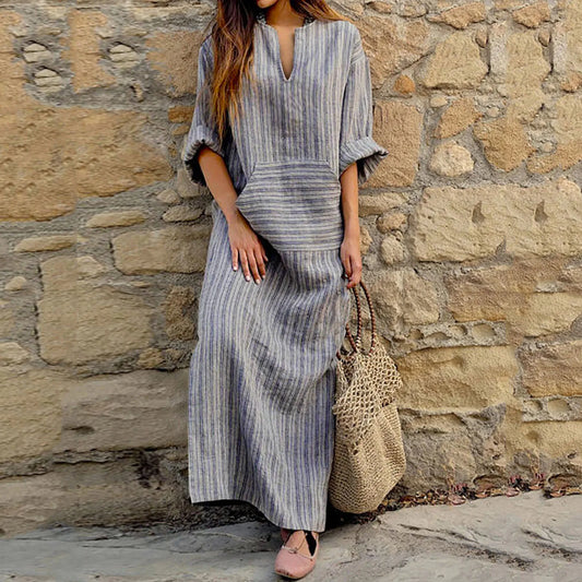 LM | Striped maxi dress