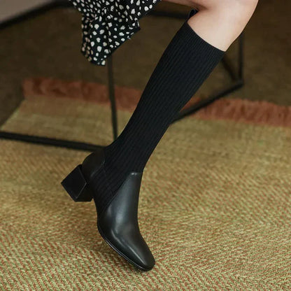 LM | Boots | Calf-high boots with high heels