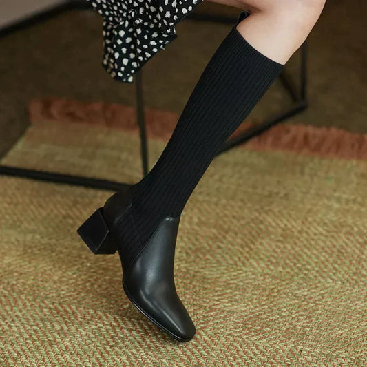 LM | Boots | Calf-high boots with high heels