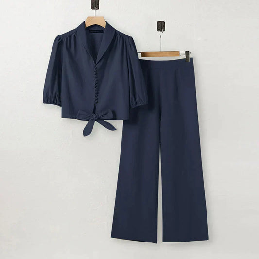 LM | Relaxed and airy top and pants set