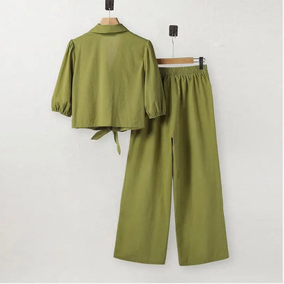 LM | Relaxed and airy top and pants set