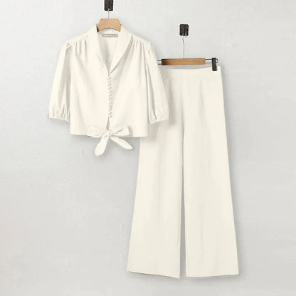 LM | Relaxed and airy top and pants set