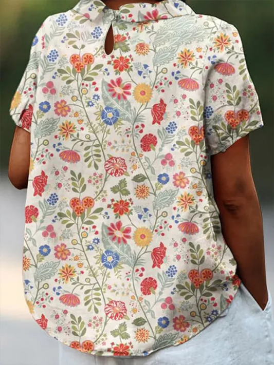 TS | Blouse with floral print for women