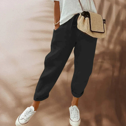 LM | Pants with drawstring for women