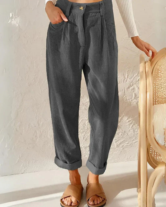 LM | Straight-cut high-waisted pants for women