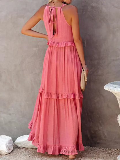 LM | Effortless Ruffle Maxi Dress