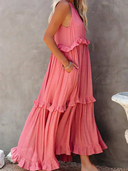 LM | Effortless Ruffle Maxi Dress