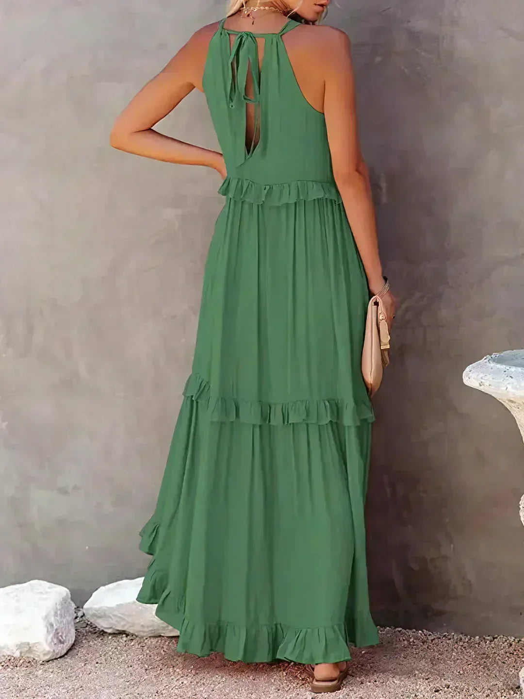LM | Effortless Ruffle Maxi Dress