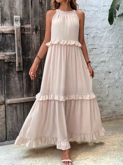 LM | Effortless Ruffle Maxi Dress