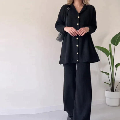 LM | Trendy and airy blouse and pants