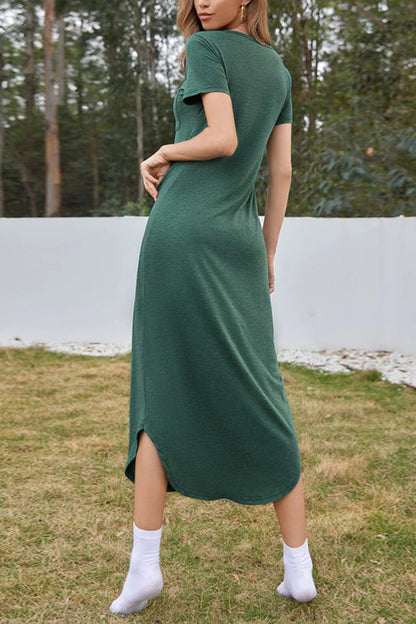 LM | Sexy Fashion Beach Dress Irregular Hem Midi Dress
