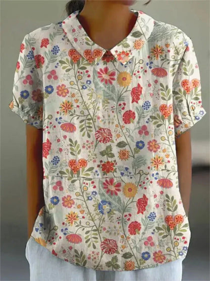 TS | Blouse with floral print for women