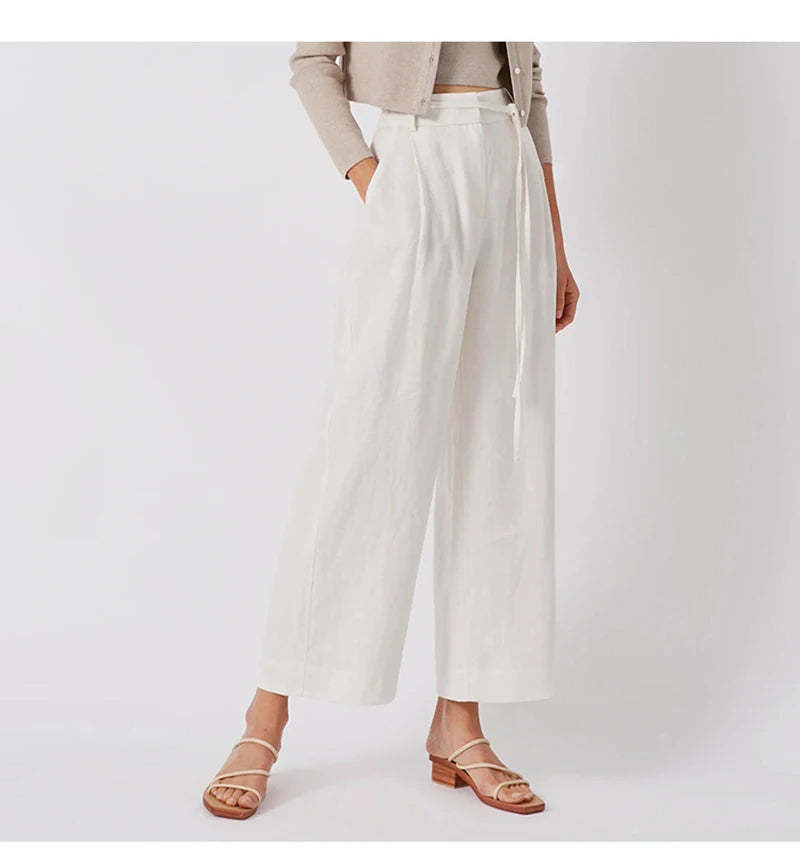LM | Wide tie pants for women