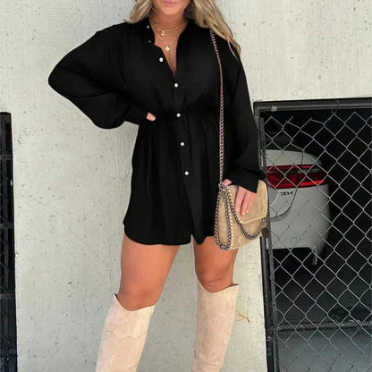 LM | Long-sleeved romper dress