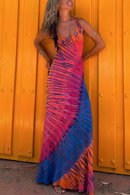 LM | Cross back stretch maxi dress