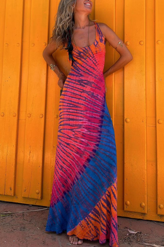 LM | Cross back stretch maxi dress