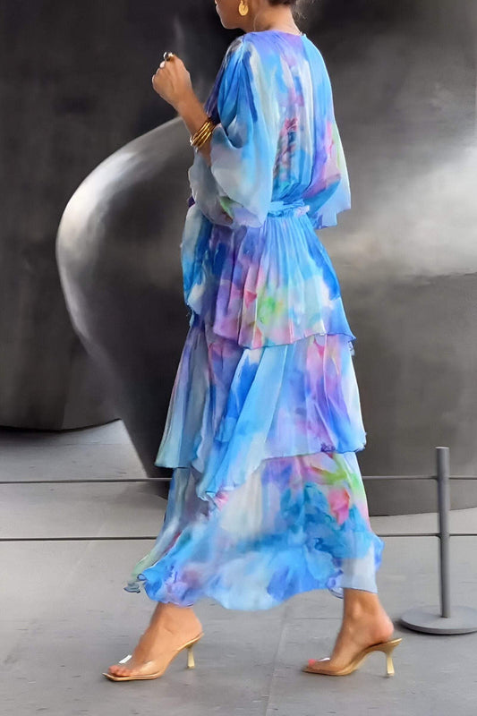 LM | embroidered maxi dress for elegant evenings