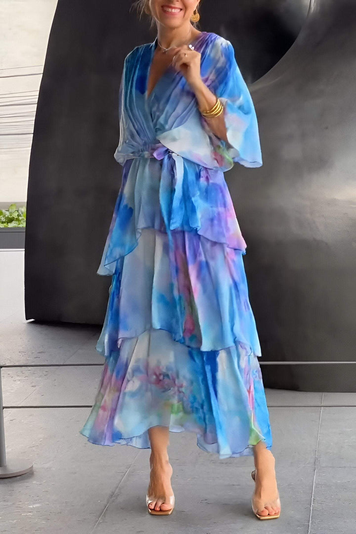 LM | embroidered maxi dress for elegant evenings