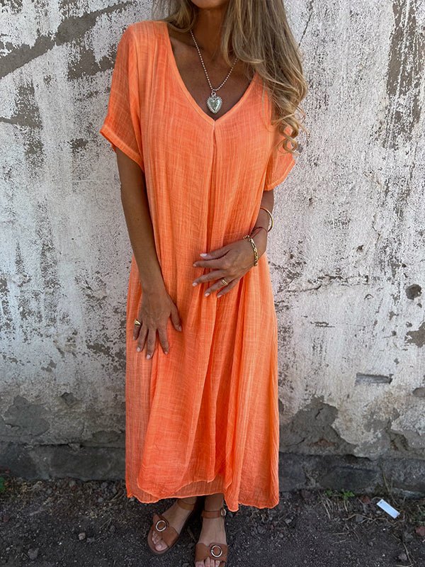LM | Effortless maxi dress with V-neckline