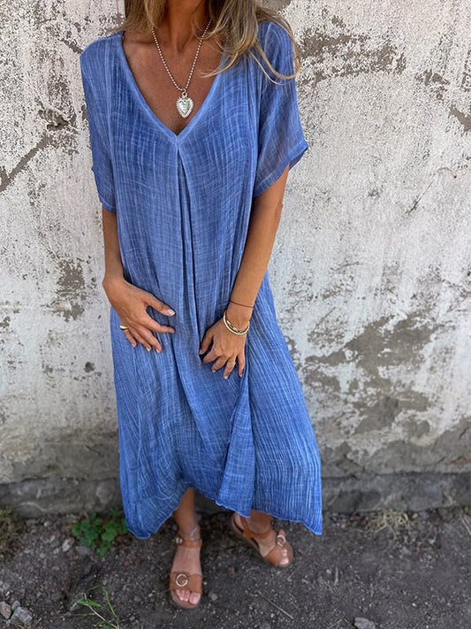 LM | Effortless maxi dress with V-neckline