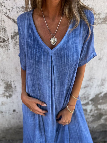 LM | Effortless maxi dress with V-neckline