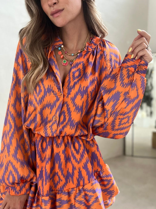 LM | Unique Aztec Bubble Romper