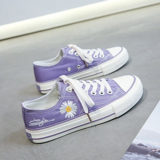 LM | Low Cut with floral print sneakers