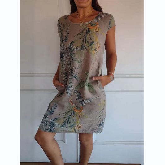 LM | Botanical midi dress